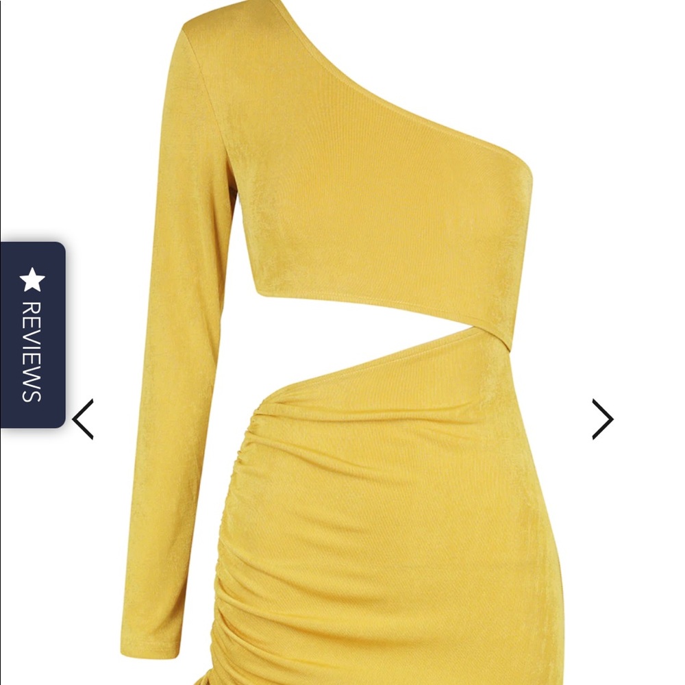 Runaway the Label yellow cutout dress